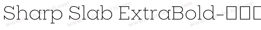 Sharp Slab ExtraBold字体转换